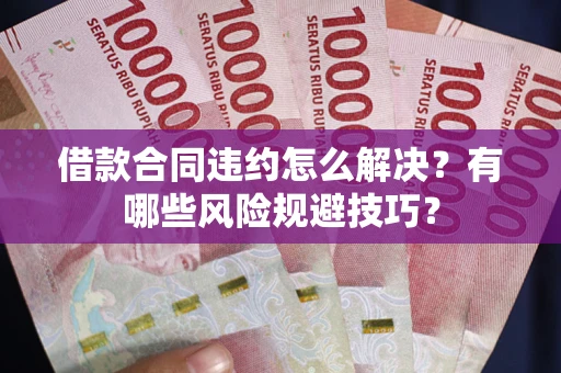 济南借款合同违约怎么解决？有哪些风险规避技巧？